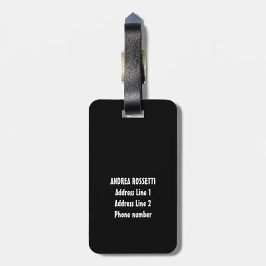 おもしろい名前をカスタムするイタリイタリアンア国旗Pepperoniピザ ラゲッジタグ (裏面縦)