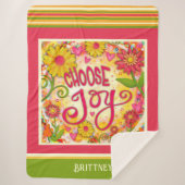 おもしろい名前をカスタムするチョイスJoy Pink Inspirity シェルパブランケット (正面)