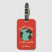 おもしろい名前をカスタムするトラベラーバックパッカーラゲージタグ ラゲッジタグ (正面縦)