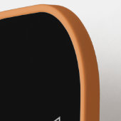 おもしろい名前をカスタムする建築作業者 ピックルボールラケット (左詳細)