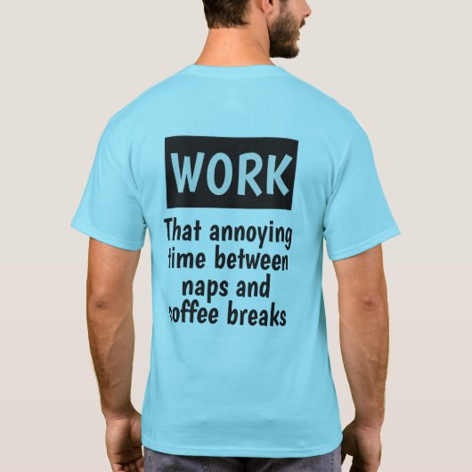 おもしろい名前をカスタムするWORKシャツ&ジャケット Tシャツ (裏面)