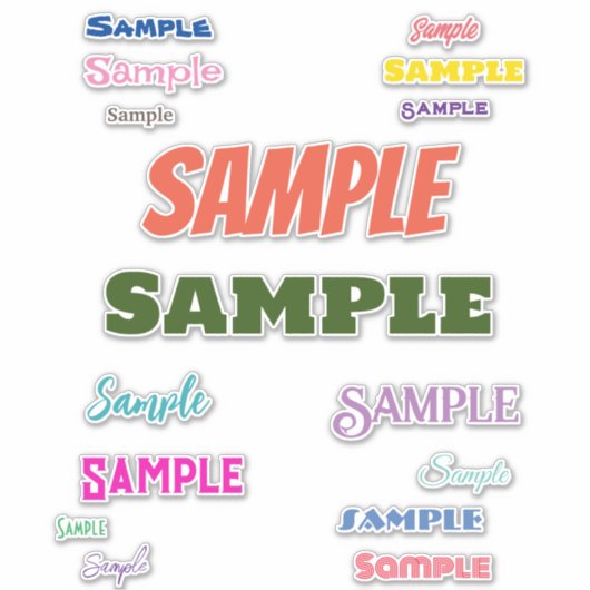 おもしろい名品種パックのインスピレーションパーソナライズされた シール (正面)