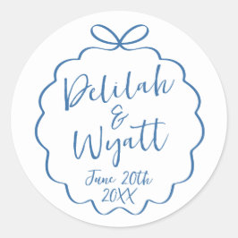 おもしろい名結婚の日付特典封筒 ラウンドシール