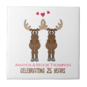 おもしろい周年記念パーティーかわいいお洒落ムース タイル (正面)