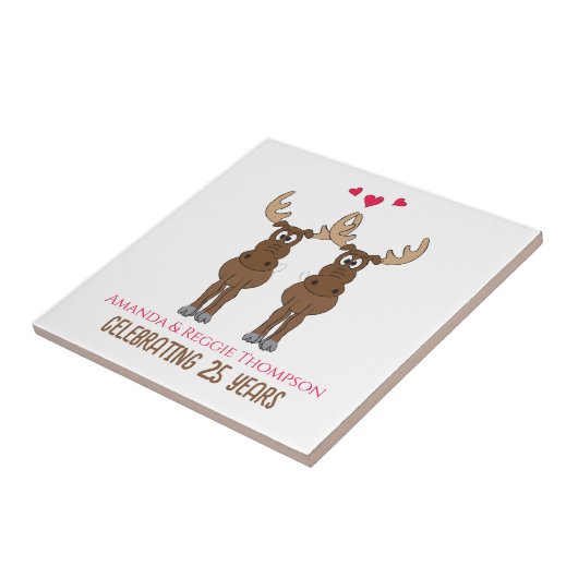 おもしろい周年記念パーティーかわいいお洒落ムース タイル (側面)