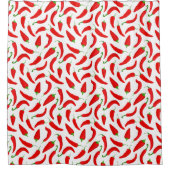 おもしろい唐辛子 シャワーカーテン (正面)