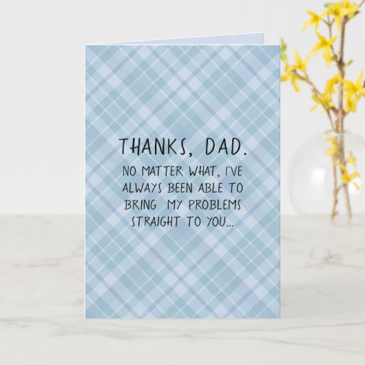 「おもしろい問題が解決しカスタムた」の父の日 カード (黄色い花)