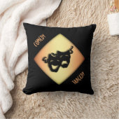 おもしろい喜劇と悲劇の演劇マスク クッション (ブランケット)