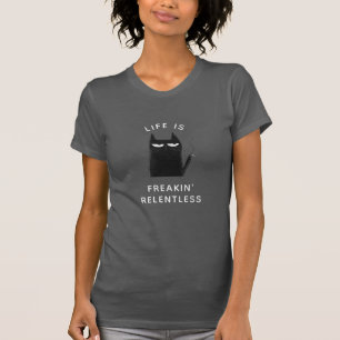 おもしろい喫煙猫トレンディー引用文皮肉ユーモア Tシャツ
