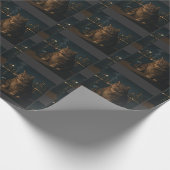 おもしろい喫煙猫ミーム愚かな頭脳 ラッピングペーパー (角)