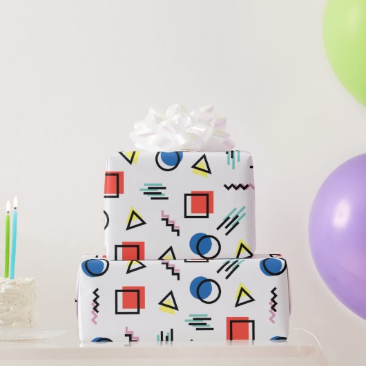 おもしろい図形モダングラフィックアート ラッピングペーパー (パーティーギフト)