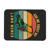 おもしろい園芸の芝生気にパパ マグネット (横)