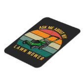 おもしろい園芸の芝生気にパパ マグネット (左側)