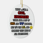 おもしろい土木技師…OMG WTFロール セラミックオーナメント (右)