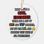 おもしろい土木技師…OMG WTFロール セラミックオーナメント (左)