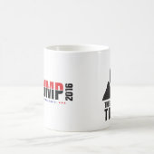 おもしろい地獄のtoupee -ドナルド・トランプ2016年あります コーヒーマグカップ (中央)