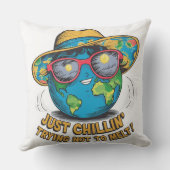 おもしろい地球の日 クッション (裏面)