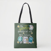 おもしろい基本先生ギフト名等級 トートバッグ (正面)