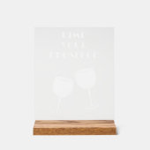 おもしろい売春あっせん業者ザプロセッコカクテルバー招待状 アクリルサイン (正面)