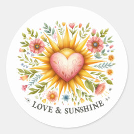 おもしろい夏のシール ラウンドシール