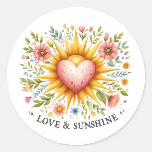 おもしろい夏のシール ラウンドシール (正面)