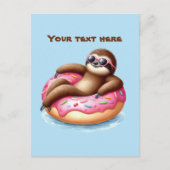 おもしろい夏期のカスタマイズ可能なビーチスロット ポストカード (正面)