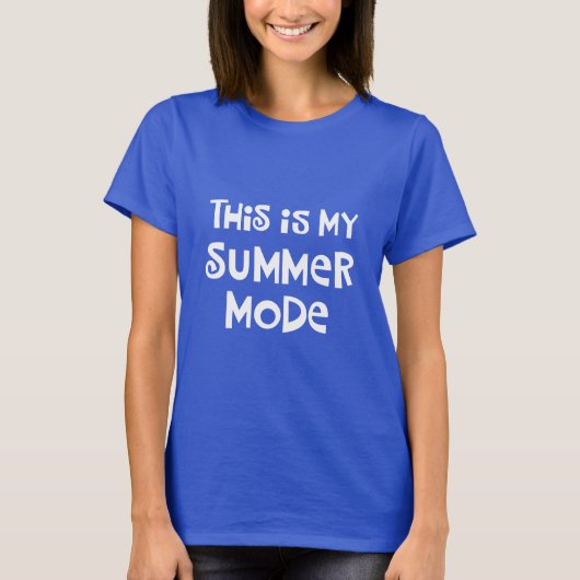 おもしろい夏期 Tシャツ (正面)