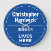 おもしろい外科医の壁プラークスタイル大時計 ラージ壁時計 (正面)