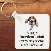 おもしろい大人の日々の引用文 キーホルダー (正面)