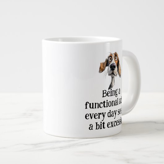 おもしろい大人の日々の引用文 ジャンボコーヒーマグカップ (正面右)