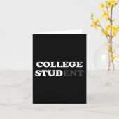 おもしろい大学の学生ギフト男性へカレッジスタッドサール カード (黄色い花)