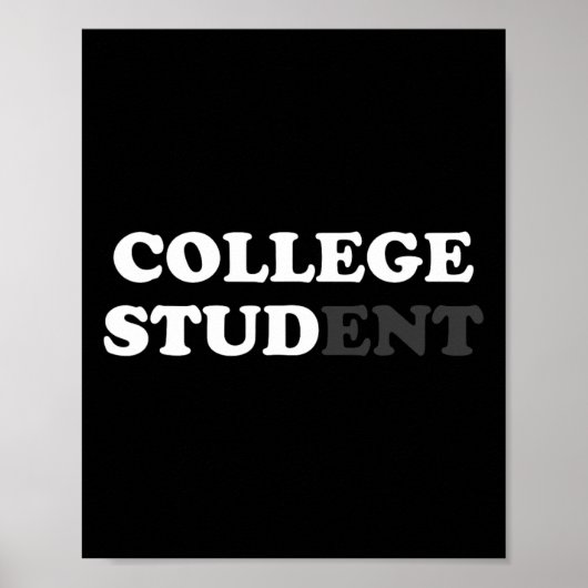 おもしろい大学の学生ギフト男性へカレッジスタッドサール ポスター (正面)