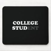 おもしろい大学の学生ギフト男性へカレッジスタッドサール マウスパッド (正面)