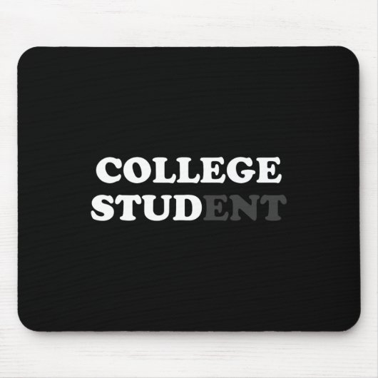 おもしろい大学の学生ギフト男性へカレッジスタッドサール マウスパッド (正面)