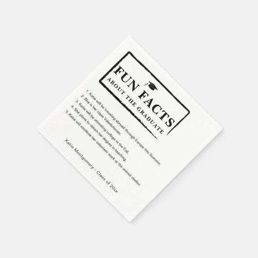 おもしろい大学院の紙ナプキンスについての事実 スタンダードカクテルナプキン (角)