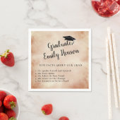 おもしろい大学院水彩卒業に関する事実 スタンダードカクテルナプキン (インサイチュ)