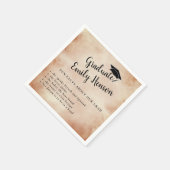 おもしろい大学院水彩卒業に関する事実 スタンダードカクテルナプキン (角)