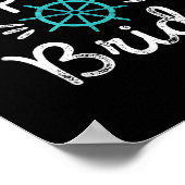 おもしろい大尉航海の結婚新婦のマッチング ポスター (角)