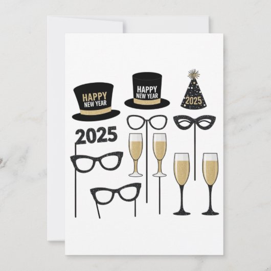 おもしろい大晦日 招待状 (裏面)