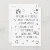 おもしろい大流行のクリスマス シーズンポストカード (正面/裏面)