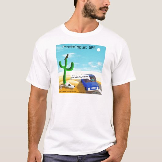 おもしろい大腸肛門科 Tシャツ (正面)
