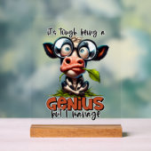 おもしろい天才 アクリルサイン (ニュートラル)