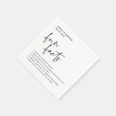 おもしろい夫婦に関す結婚る事実 スタンダードカクテルナプキン (角)