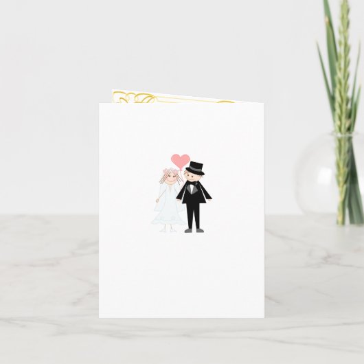 おもしろい夫婦 招待状 (裏面)