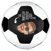 おもしろい失ったもし顔写真に戻る サッカーボール (回転)