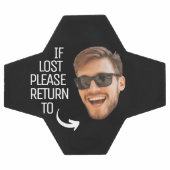 おもしろい失ったもし顔写真に戻る サッカーボール (フラット)