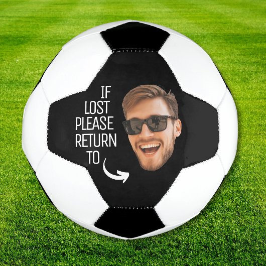 おもしろい失ったもし顔写真に戻る サッカーボール