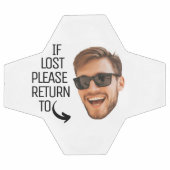 おもしろい失ったもしReturn To Men顔 サッカーボール (フラット)