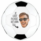 おもしろい失ったもしReturn To Men顔 サッカーボール (正面)