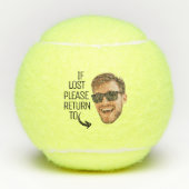 おもしろい失ったもしReturn To Men顔 テニスボール (正面)